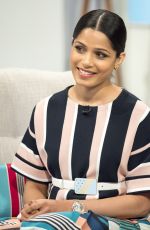 FREIDA PINTO at Lorraine Show in London 04/10/2017