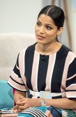 FREIDA PINTO at Lorraine Show in London 04/10/2017