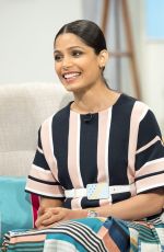 FREIDA PINTO at Lorraine Show in London 04/10/2017
