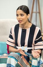 FREIDA PINTO at Lorraine Show in London 04/10/2017