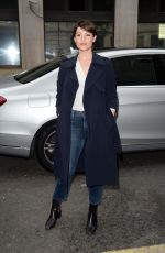 GEMMA ARTERTON Arrives at BBC Radio 2 Breakfast Show in London 04/21/2017