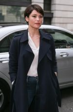 GEMMA ARTERTON Arrives at BBC Radio 2 Breakfast Show in London 04/21/2017