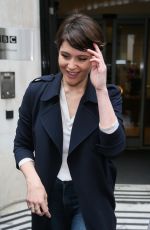 GEMMA ARTERTON Arrives at BBC Radio 2 Breakfast Show in London 04/21/2017