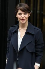 GEMMA ARTERTON Arrives at BBC Radio 2 Breakfast Show in London 04/21/2017