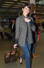 GEMMA ARTERTON at Eurostar Station in London 04/19/2017