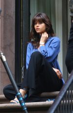 GEORGIA FOWLER on the Set of a Photoshoot in New York 04/26/2017