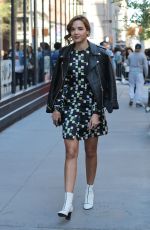 GEORGIE FLORES Arrives at AOL Studios in New York 04/18/2017