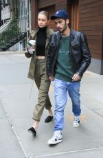 GIGI HADID and Zayn Malik Out in New York 04/25/2017