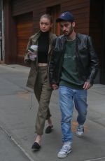 GIGI HADID and Zayn Malik Out in New York 04/25/2017