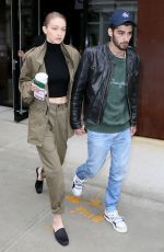 GIGI HADID and Zayn Malik Out in New York 04/25/2017