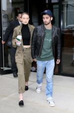 GIGI HADID and Zayn Malik Out in New York 04/25/2017