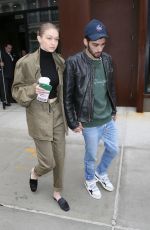 GIGI HADID and Zayn Malik Out in New York 04/25/2017