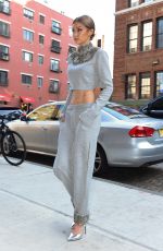 GIGI HADID Arrives at Her Apartment in New York 04/12/2017