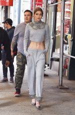 GIGI HADID Arrives at Her Apartment in New York 04/12/2017