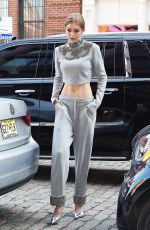 GIGI HADID Arrives at Her Apartment in New York 04/12/2017