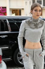 GIGI HADID Arrives at Her Apartment in New York 04/12/2017