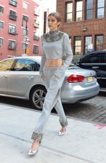 GIGI HADID Arrives at Her Apartment in New York 04/12/2017