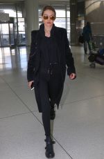 GIGI HADID at JFK Airport in New York 04/03/2017