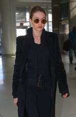GIGI HADID at JFK Airport in New York 04/03/2017