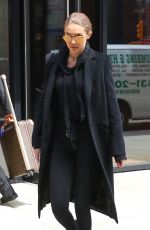 GIGI HADID at JFK Airport in New York 04/03/2017