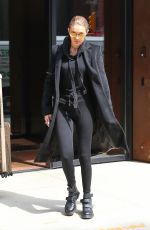 GIGI HADID at JFK Airport in New York 04/03/2017