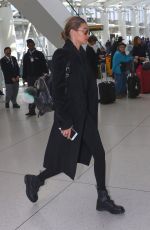 GIGI HADID at JFK Airport in New York 04/03/2017