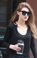 GIGI HADID Heading to a Gym in New York 04/12/2017