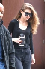 GIGI HADID Heading to a Gym in New York 04/12/2017