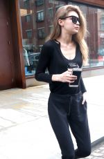 GIGI HADID Heading to a Gym in New York 04/12/2017