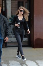 GIGI HADID Heading to a Gym in New York 04/12/2017