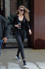 GIGI HADID Heading to a Gym in New York 04/12/2017