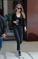 GIGI HADID Heading to a Gym in New York 04/12/2017