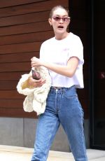 GIGI HADID in Jeans Out in New York 04/21/2017