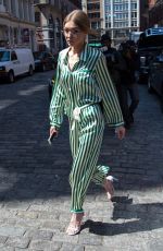 GIGI HADID Leaves Her Apartment in New York 04/13/2017