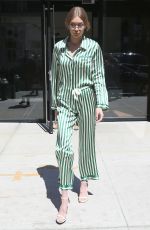 GIGI HADID Leaves Her Apartment in New York 04/13/2017