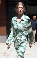 GIGI HADID Leaves Her Apartment in New York 04/13/2017
