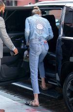GIGI HADID Leaves Her Apartment in New York 04/16/2017