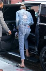 GIGI HADID Leaves Her Apartment in New York 04/16/2017