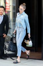 GIGI HADID Leaves Her Apartment in New York 04/16/2017