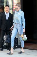 GIGI HADID Leaves Her Apartment in New York 04/16/2017