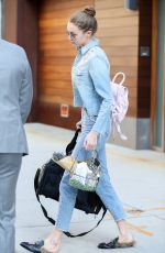 GIGI HADID Leaves Her Apartment in New York 04/16/2017