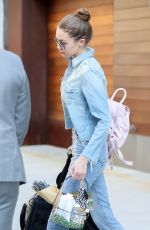 GIGI HADID Leaves Her Apartment in New York 04/16/2017