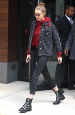 GIGI HADID Leaves Her Hotel in New York 04/17/2017