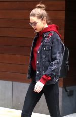 GIGI HADID Leaves Her Hotel in New York 04/17/2017