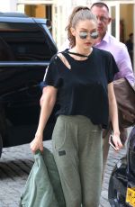 GIGI HADID Out and About in New York 04/10/2017