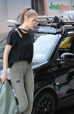 GIGI HADID Out and About in New York 04/10/2017