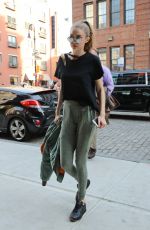 GIGI HADID Out and About in New York 04/10/2017