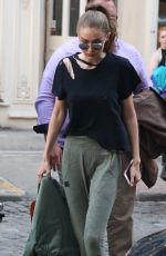 GIGI HADID Out and About in New York 04/10/2017
