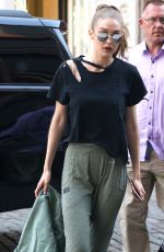 GIGI HADID Out and About in New York 04/10/2017