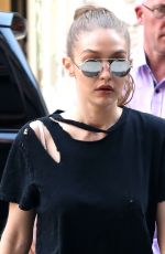 GIGI HADID Out and About in New York 04/10/2017